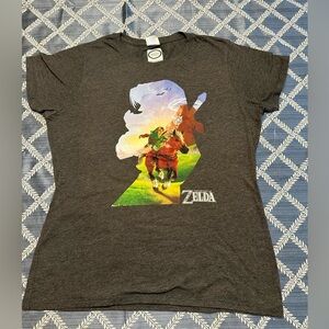 Ladies’ Nintendo Legend Of Zelda Link Silhouette Short Sleeve Tee